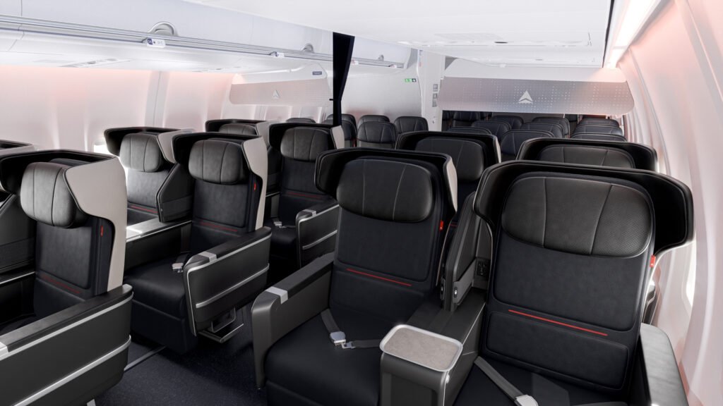 Nouvelle cabine classe affaire Boeing 757 Delta Airlines 