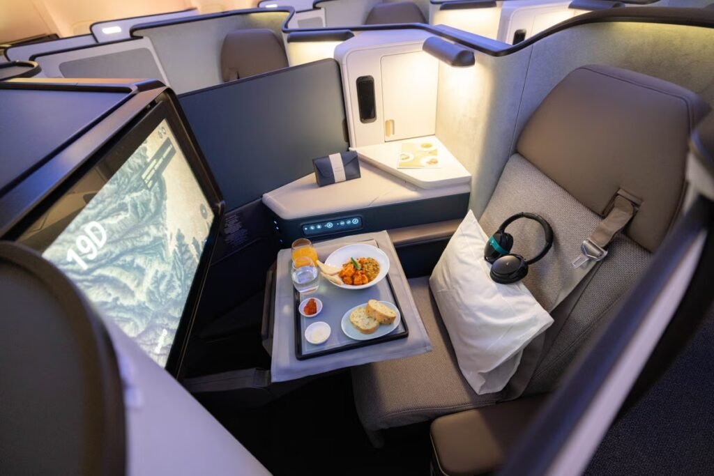 Suite Aria à bord d'un Boeing 777-300er de Cathay Pacific