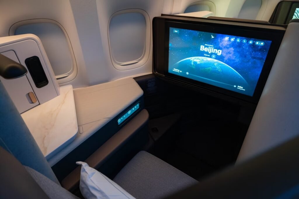 Ecran des nouvelles suites Aria Des Boeing 777-300ER