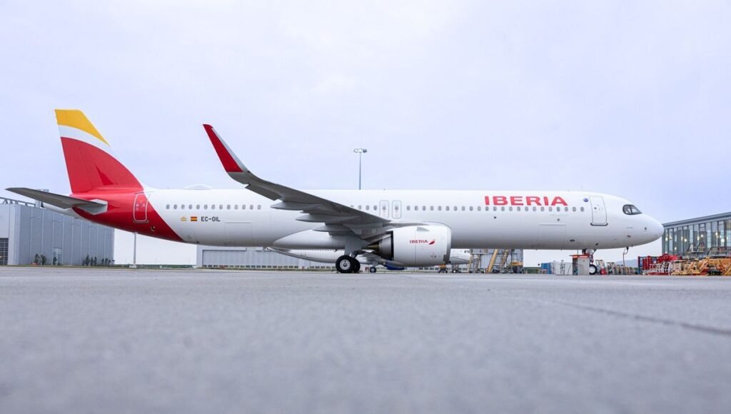 Airbus a321xlr de la compagnie de lancement Iberia